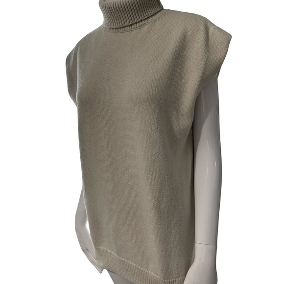 H&M Cream Short Sleeve Turtleneck - Picture 4 of 5